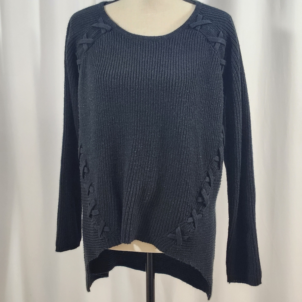 a.n.a Dark Gray Crew Neck Sweater